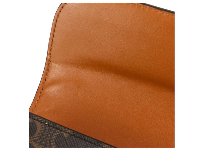 Céline Celine Triomphe Hardware Long Wallet Brown - view 13
