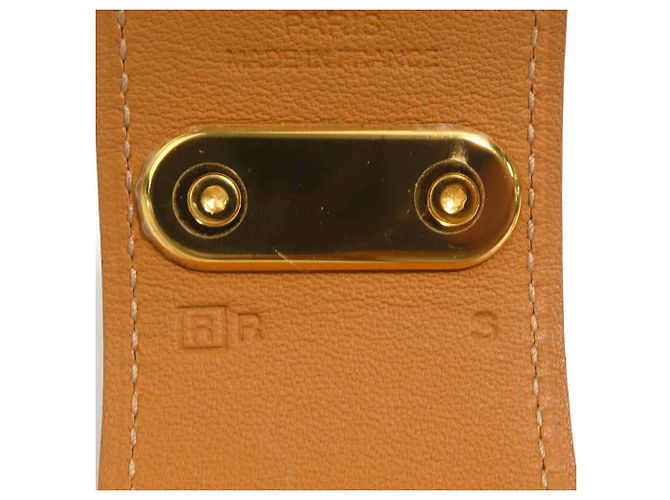 Bracciale Charm Hermès in Arancione Rosso e Oro D'oro - vista 10