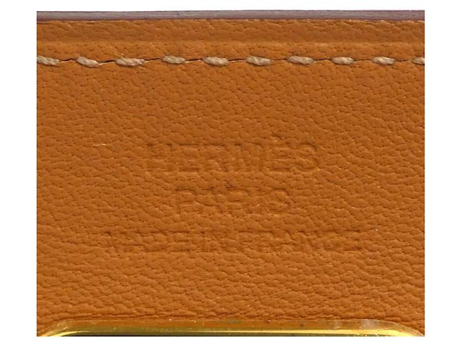 Bracciale Charm Hermès in Arancione Rosso e Oro D'oro - vista 11