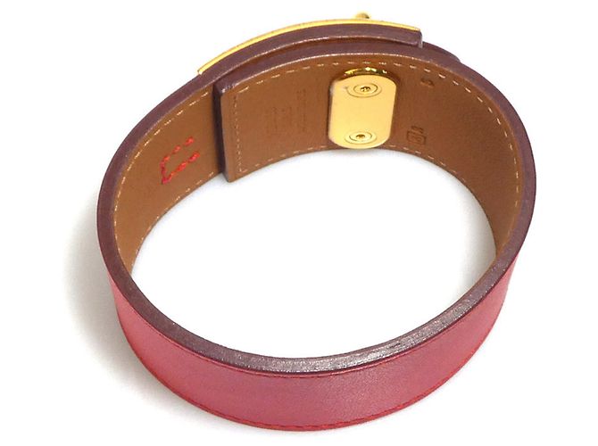 Bracciale Charm Hermès in Arancione Rosso e Oro D'oro - vista 5