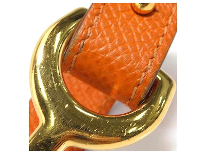 Bracciale Charm Hermès Arancione e Oro D'oro - vista 7