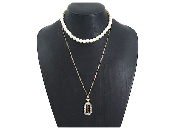 Collana da donna Christian Dior Bianco D'oro - vista 11