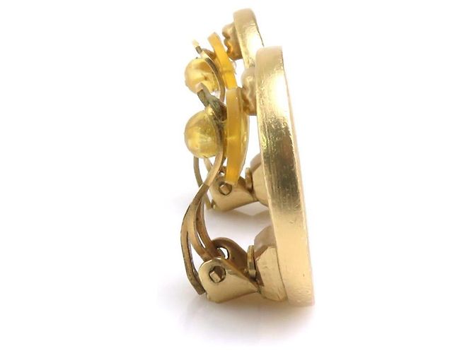 Orecchini a clip Chanel Mademoiselle Gold D'oro - vista 3