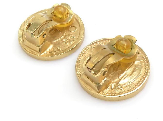 Orecchini a clip Chanel Mademoiselle Gold D'oro - vista 5