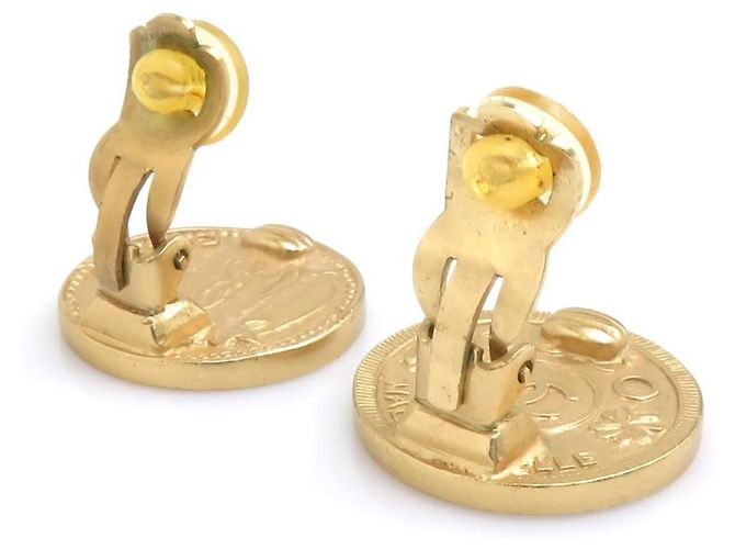 Orecchini a clip Chanel Mademoiselle Gold D'oro - vista 7