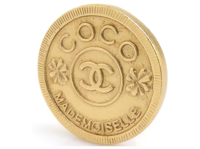 Orecchini a clip Chanel Mademoiselle Gold D'oro - vista 9