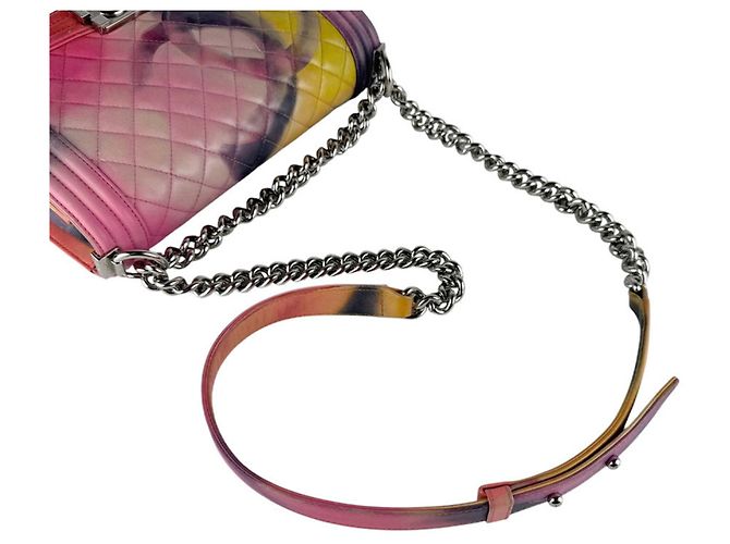 Borsa Chanel Boy a Spalla Multicolore - vista 10