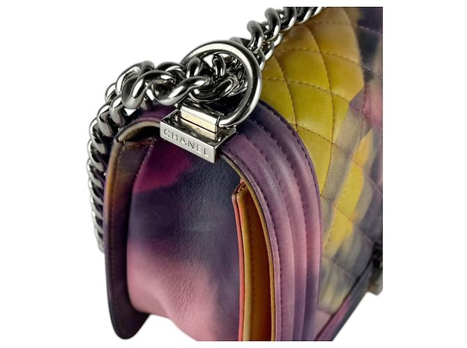 Borsa Chanel Boy a Spalla Multicolore - vista 6