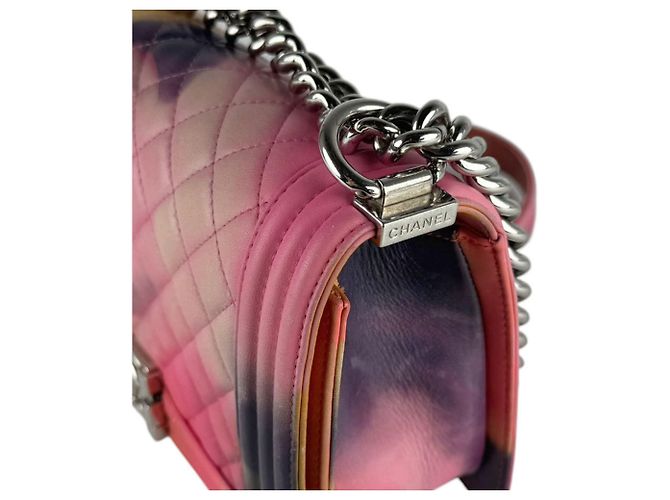 Borsa Chanel Boy a Spalla Multicolore - vista 7
