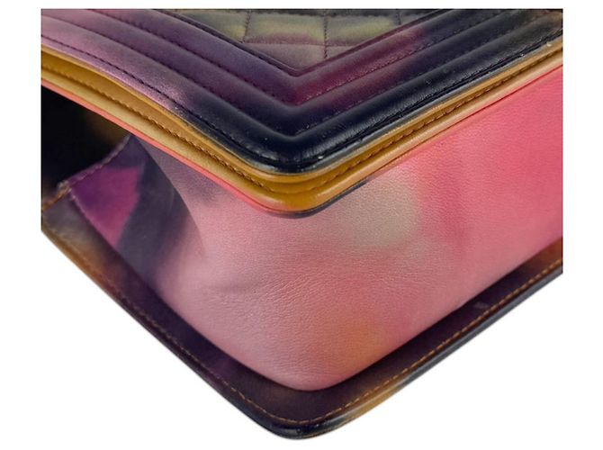 Borsa Chanel Boy a Spalla Multicolore - vista 8