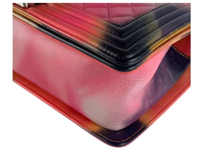 Borsa Chanel Boy a Spalla Multicolore - vista 9