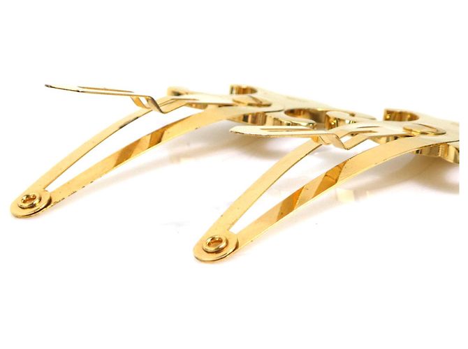 Céline Fermaglio Celine Triomphe Design in metallo dorato D'oro - vista 5