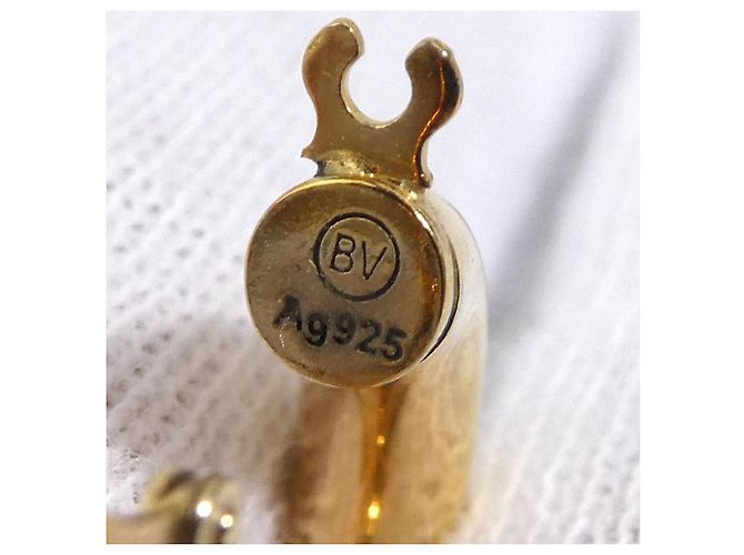 Orecchini a cerchio in metallo dorato Bottega Veneta D'oro - vista 9