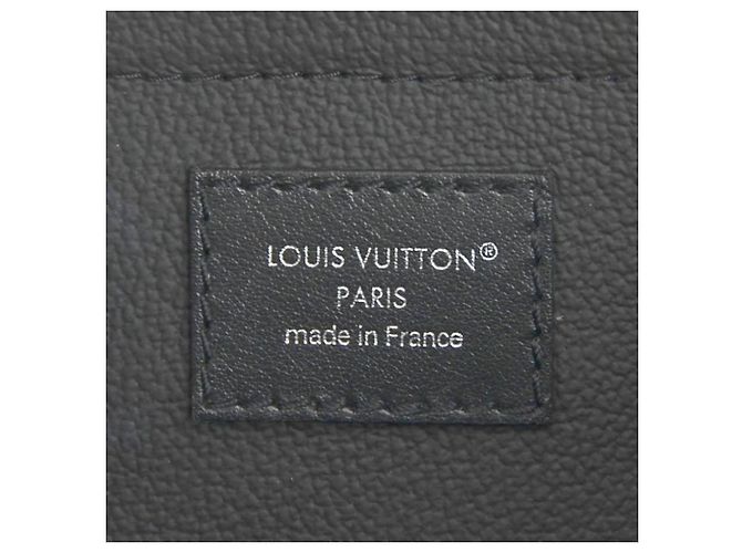 Clutch Louis Vuitton Monogram Eclipse Marrone Nero - vista 12