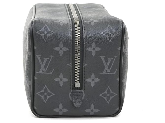 Clutch Louis Vuitton Monogram Eclipse Marrone Nero - vista 4