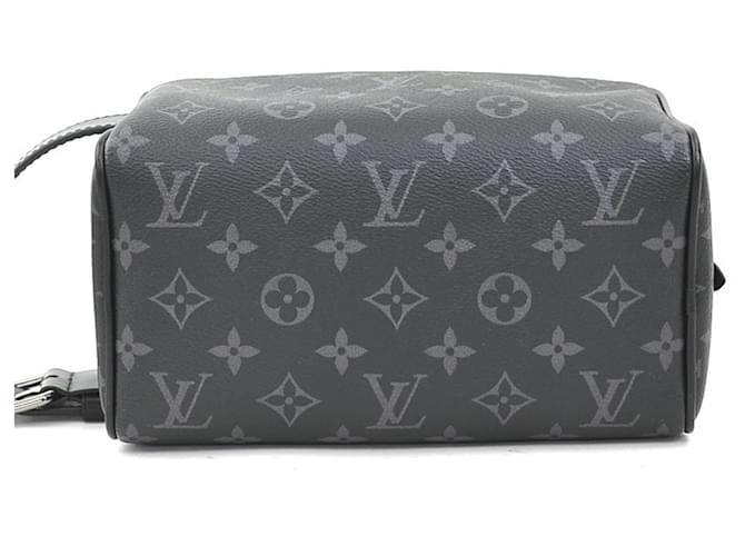 Clutch Louis Vuitton Monogram Eclipse Marrone Nero - vista 5
