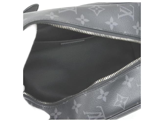 Clutch Louis Vuitton Monogram Eclipse Marrone Nero - vista 6