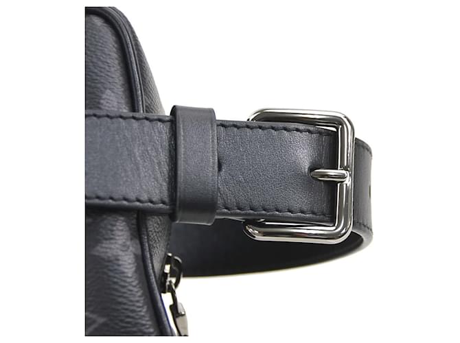 Clutch Louis Vuitton Monogram Eclipse Marrone Nero - vista 9