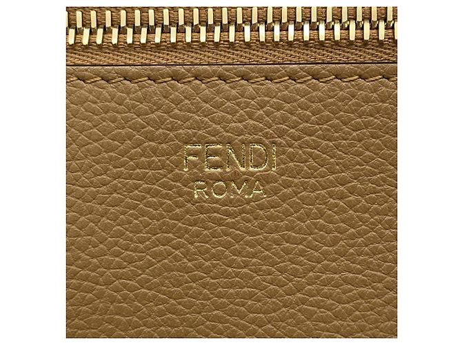 Fendi Pequin Pecan Roll Reversibler Tote Bag Braun Beige - Ansicht 14