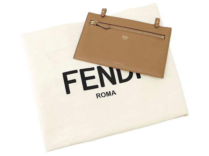 Fendi Pequin Pecan Roll Reversibler Tote Bag Braun Beige - Ansicht 16