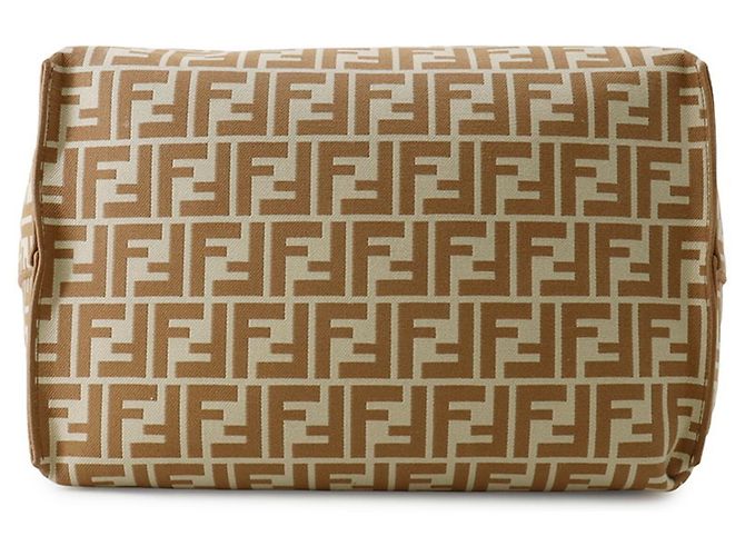 Fendi Pequin Pecan Roll Reversibler Tote Bag Braun Beige - Ansicht 3