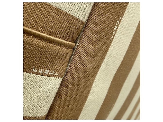 Fendi Pequin Pecan Roll Reversibler Tote Bag Braun Beige - Ansicht 9