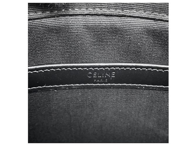 Céline Celine Triomphe Horizontal Medium Schultertasche Braun Schwarz - Ansicht 11