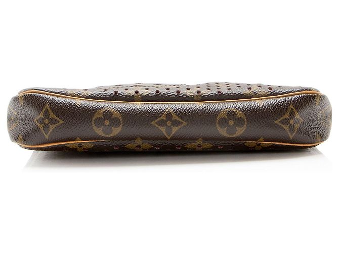 Louis Vuitton Vintage Limited Edition Monogram Perforated Pochette Accessoires Marrone - vista 4