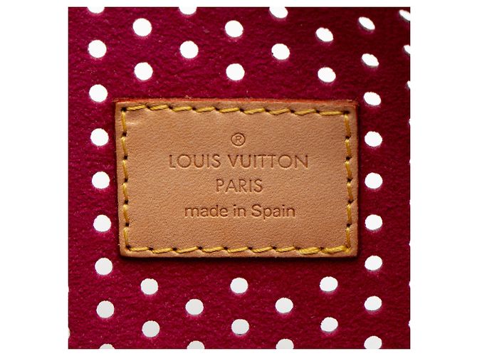 Louis Vuitton Vintage Limited Edition Monogram Perforated Pochette Accessoires Marrone - vista 8