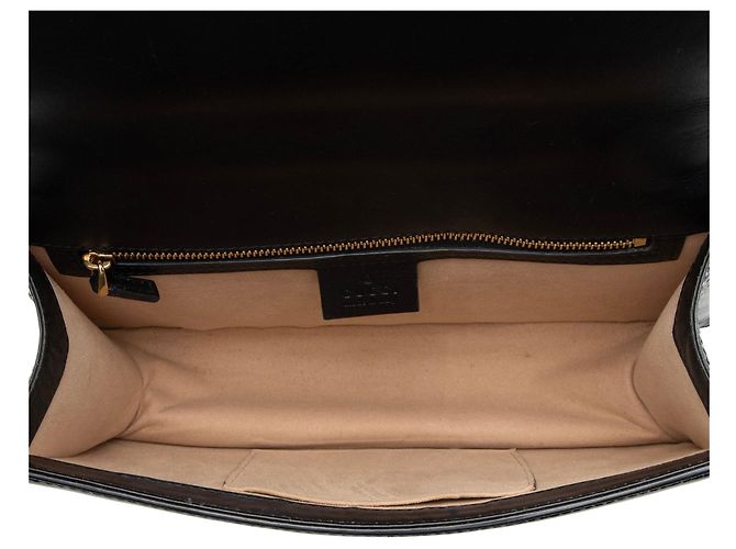 Piccola borsa a tracolla Gucci GG Velvet Sylvie Nero - vista 7
