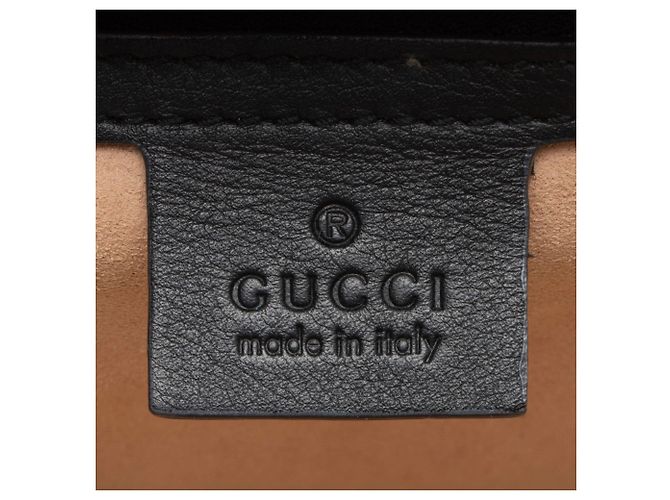 Piccola borsa a tracolla Gucci GG Velvet Sylvie Nero - vista 8