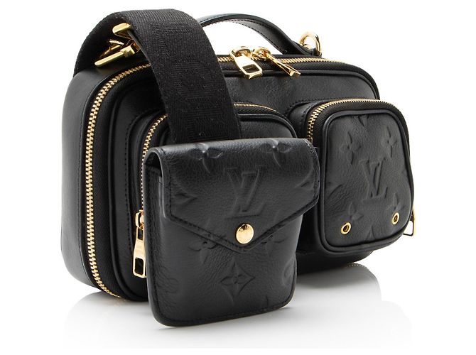 Borsa a tracolla Monogram Utility in pelle di vitello Louis Vuitton Nero - vista 2