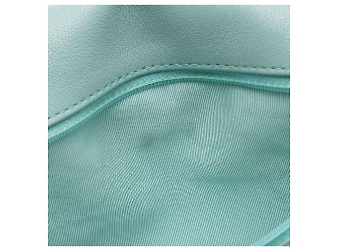 Gabrielle Borsa a tracolla Chanel Lambskin 19 Medium Flap Blu - vista 10