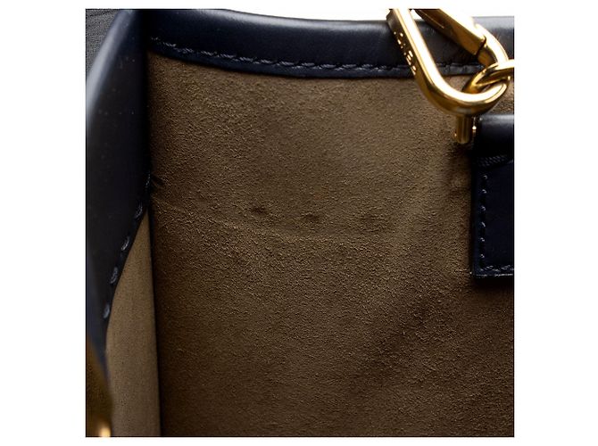 Fendi Leather Sunshine Medium Shopper Tote Tasche Blau - Ansicht 9