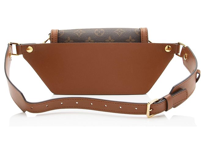 Borsa a tracolla Louis Vuitton Reverse Monogram Dauphine Marrone - vista 3