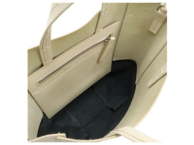 Céline Celine Vertikaler Cabas Small Tote Bag Weiß - Ansicht 7