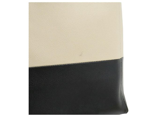 Céline Celine Vertikaler Cabas Small Tote Bag Weiß - Ansicht 9