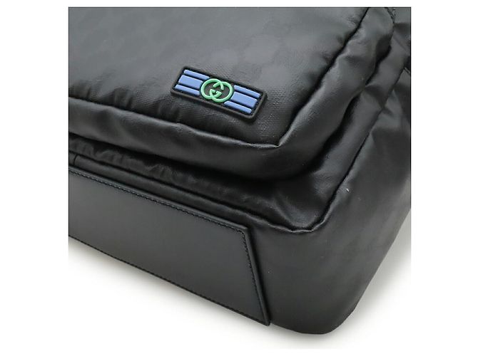 Borsa a tracolla GG in cristallo opaco nero Gucci - vista 3