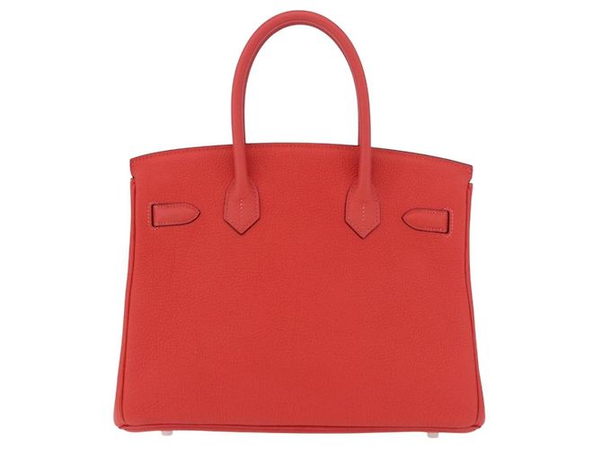 Hermès Hermes Birkin Red Togo con Palladium Hardware 30 - vista 2