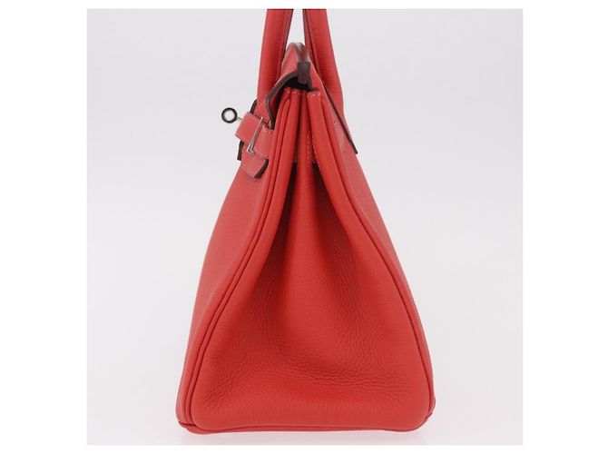 Hermès Hermes Birkin Red Togo con Palladium Hardware 30 - vista 3