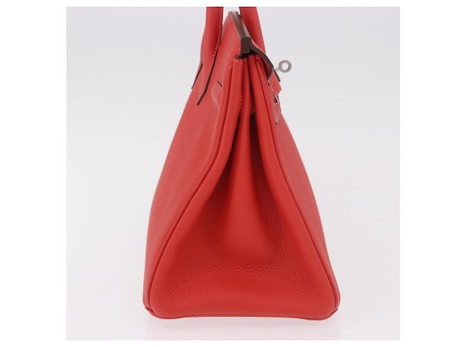 Hermès Hermes Birkin Red Togo con Palladium Hardware 30 - vista 4