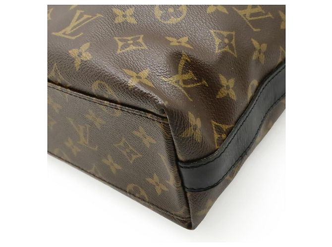 Borsa Tote 2way Louis Vuitton Kitan Monogram Marrone Nero - vista 3