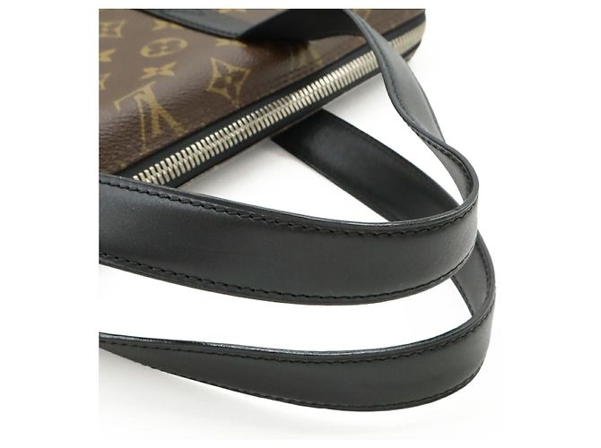 Borsa Tote 2way Louis Vuitton Kitan Monogram Marrone Nero - vista 4