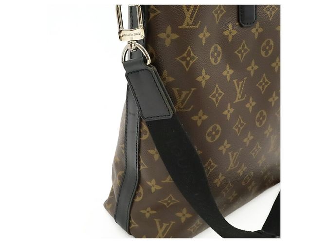 Borsa Tote 2way Louis Vuitton Kitan Monogram Marrone Nero - vista 5