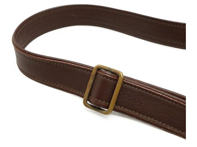 Bolso de Hombro Hermès Victoria Trillon Clemence Beige Marrón oscuro - vista 5