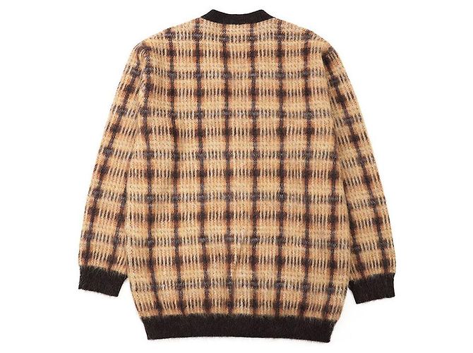 Céline CELINE Mohair-Alpaka-Strickjacke Braun - Ansicht 5