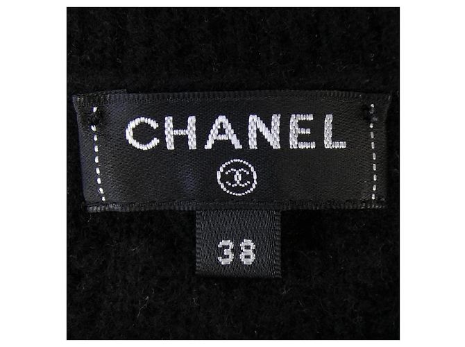 Timeless Chanel Kaschmir-Strickoberteil Schwarz - Ansicht 5