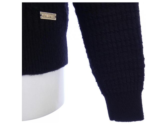 Timeless Chanel Kaschmir-Strickoberteil Schwarz - Ansicht 7