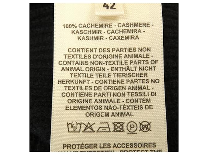 Hermès Chaleco de cachemira Hermes 4E2721D1 Negro - vista 3