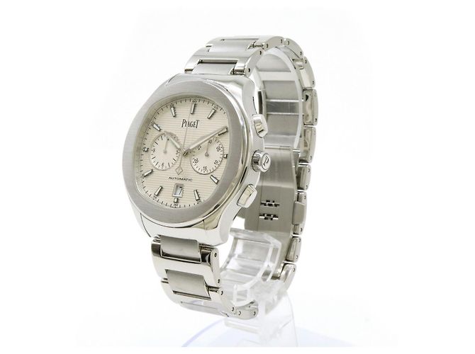 Piaget Polo Chronograph aus Edelstahl Weiß - Ansicht 2